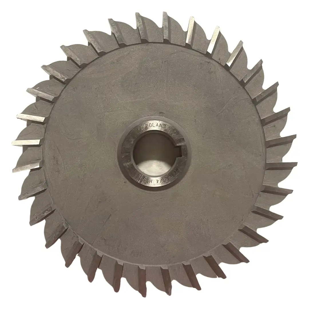 Dolfa 8" x 1" x 1-1/4" HSS Side Milling Cutter 32 Teeth Straight Tooth