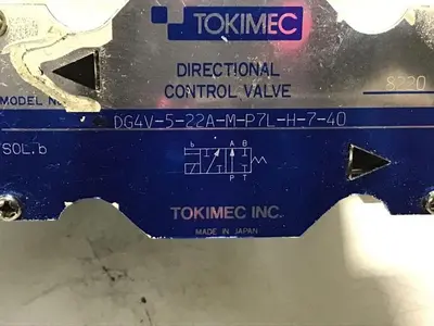 USED TOKIMEC DG4V-5-22A-M-P7L-H-7-40