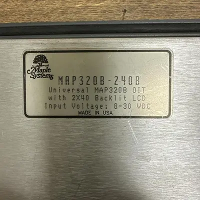 Used MAPLE MAP320B-240B Automation Control (HMI) Ohio US | Surplus Asset Holdings #1233920