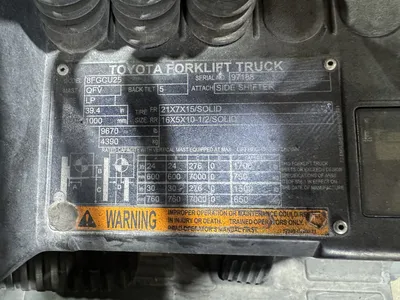 Toyoda Model 8FGCU25 LP Forklift