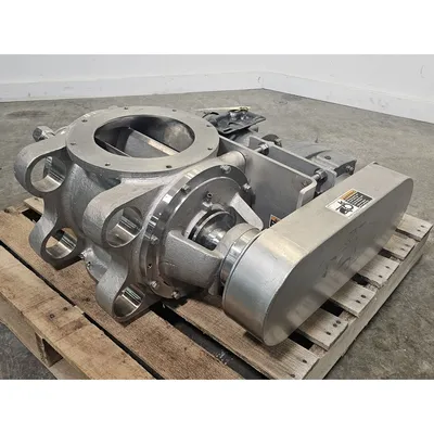 Used 8" Sanitary Quick Clean Stainless Steel Rotary Airlock Valve
