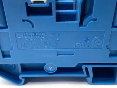 USED PHOENIX CONTACT FEED-THROUGH TERMINAL BLOCK 3212123 LOT OF 6