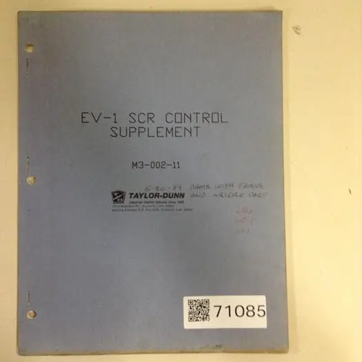 Used TAYLOR DUNN M3-002-11 Manuals Michigan US | Ideal Machinery #567419