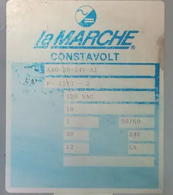 USED LAMARCHE A40-20-24V-A1