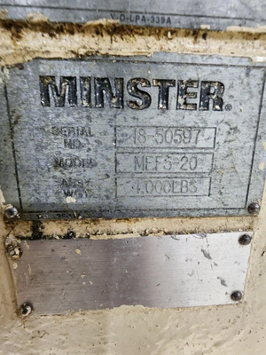 USED MINSTER MEF5-20; MRH10-26; MSH-20-26