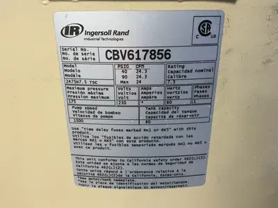 Used INGERSOLL RAND 2475N7.5 TSC Miscellaneous MRO Ohio US | HGR 24 #1503683