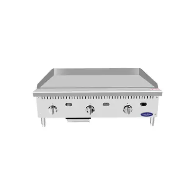 New | in-Stock Atosa New Atosa ATTG-36 HD 36'' Thermo-Griddle with Total 75,000 BTU (with 1" Griddle Plate) Commercial Flat Top Griddles Illinois US | Falcon Restaurant Supply #1375227