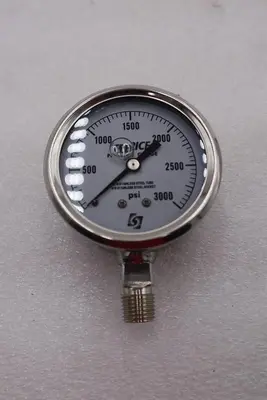 Trerice D83LFSS2502LA110 Pressure Gauge 2.5" Dial, 1/4" NPT, 0-3000 PSI #K-2243