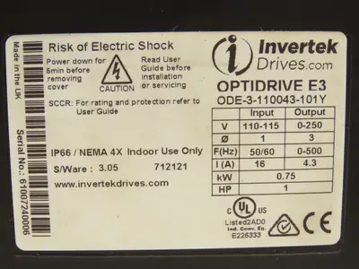 Used INTERTEK _UNKNOWN_ Variable Speed Drives | Arrow Industrial #642773