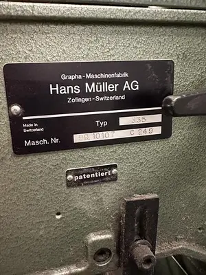 USED MULLER MARTINI 335 SADDLE STITCHER