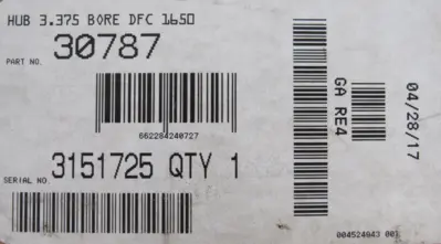NEW NEXEN 30787 HUB 3.375 BORE DFC-1650
