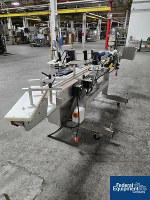 USED Quadrel Quadrel In-Line Labeler, Model Moduline