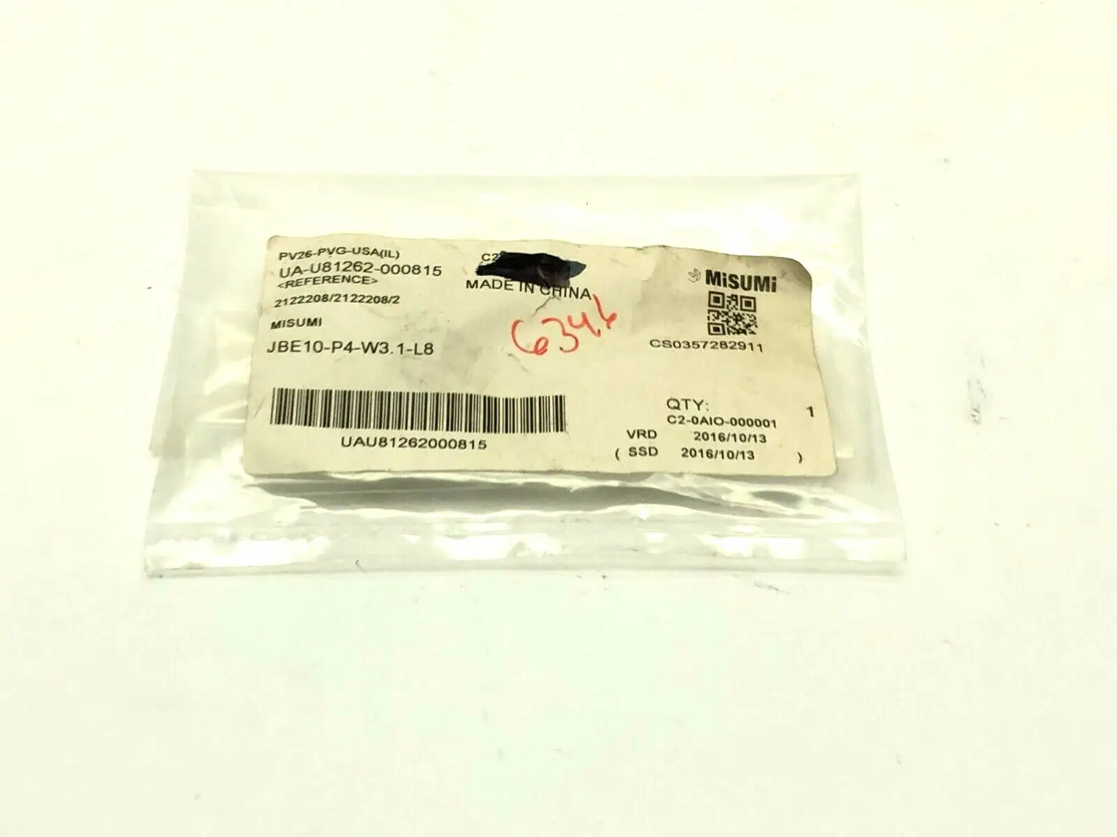 JBE10-P4-W3.1-L8 | Misumi  Slotted Shouldered Bushing for Locating Pin - New