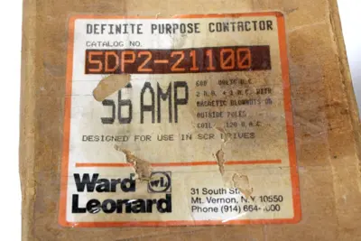 NEW WARD LEONARD 5DP2-21100 DEFINITE PURPOSE CONTACTOR 5DP221100