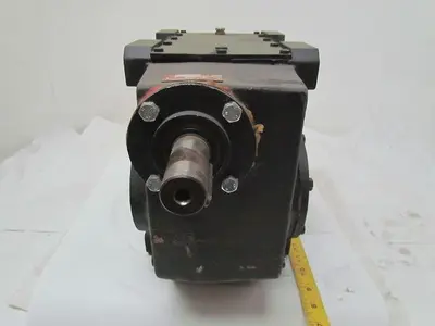 302:1 Ratio 5.8RPM Large Combo Worm Spur Gear Box Speed Reducer Iron Case 132lb
