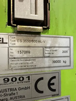 2005 ENGEL ES3550/600 Injection Molding Horizontal/Vertical | Machinery Network (2)