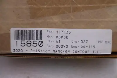 NEW Dodge 117133 3020 X 2-15/16 KW Taper-Lock Bushing - STOCK GF410A