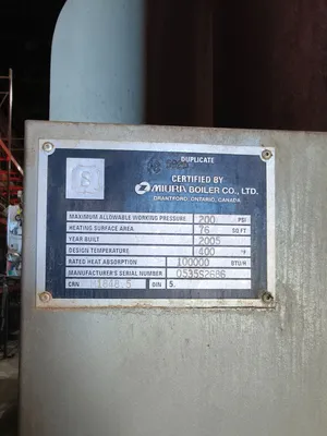Used MIURA LX-50-05 Boilers South Carolina US | ESS Industrial Equipment Sales #1517208