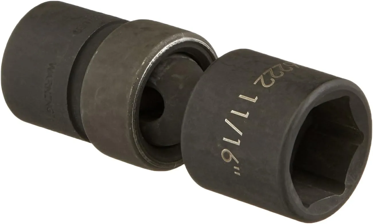 Williams 3/8" Drive 11/16" Universal Impact Socket 6 Point