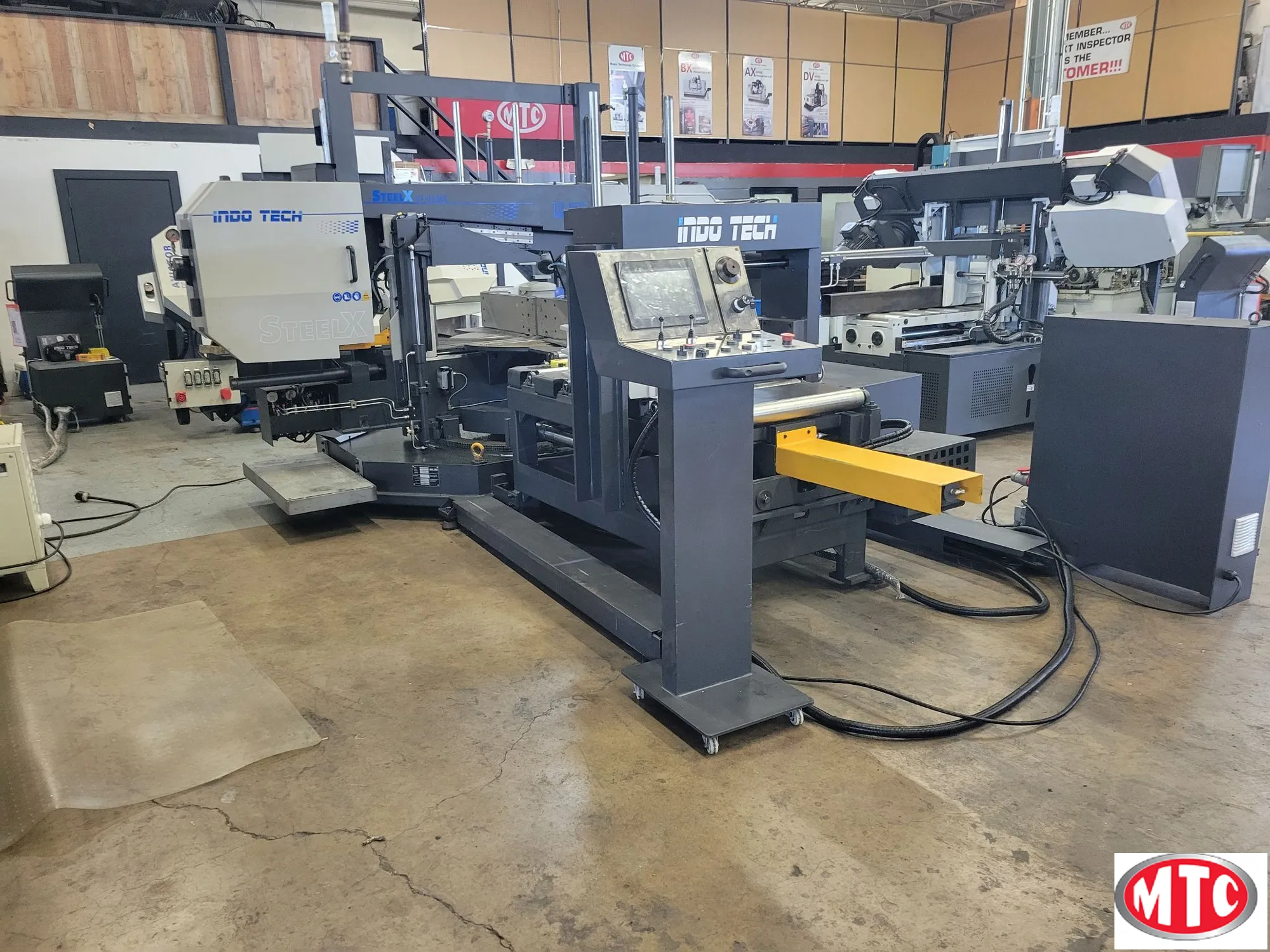 Indotech i27" x 19" NC Horizontal, Dual Column, Mitering Programmable Bandsaw like Amada, Marvel, Doall, Hyd-Mech, Kasto, Behringer,