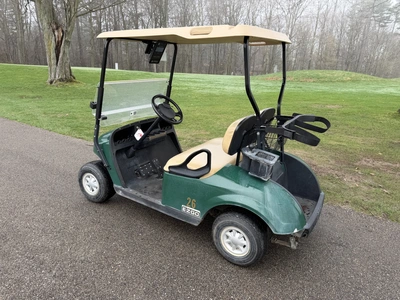 (1) 2015 E-Z-Go golf cart with a Kawasaki gas engine, does not include Club canopy, includes ball wa...