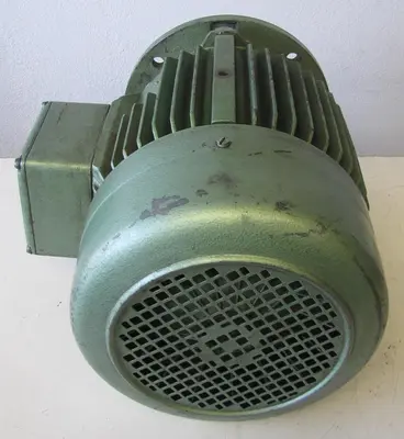 Bauknecht 6.6 kW Electric Motor 230/460V 3 Phase 1740 RPM 1-1/2" Shaft Dia.