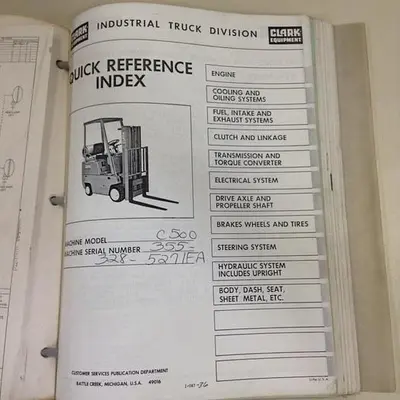 USED CLARK EQUIPMENT MANUAL013