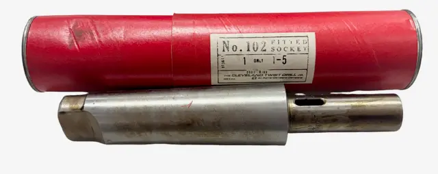 Cleveland Twist Fitted Socket 1MT to 5MT Adapter Sleeve USA Made