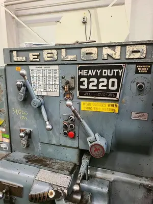 Used 1962 LEBLOND 3220/58-NI HEAVY DUTY Gap Lathes Pennsylvania US | Hildebrand Machinery Co. #1486030