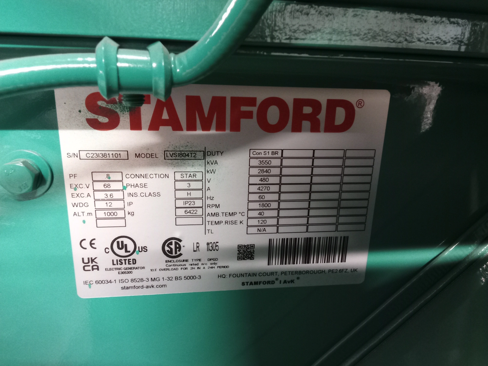 New | in-Stock STAMFORD _UNKNOWN_ Synchronous Alternators Texas US | Apollo Electric #1514367