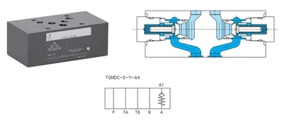 Tokimec Vickers Tokyo Keiki TGMDC-5-Y-AK-50 Hydraulic Stack Valve [New]