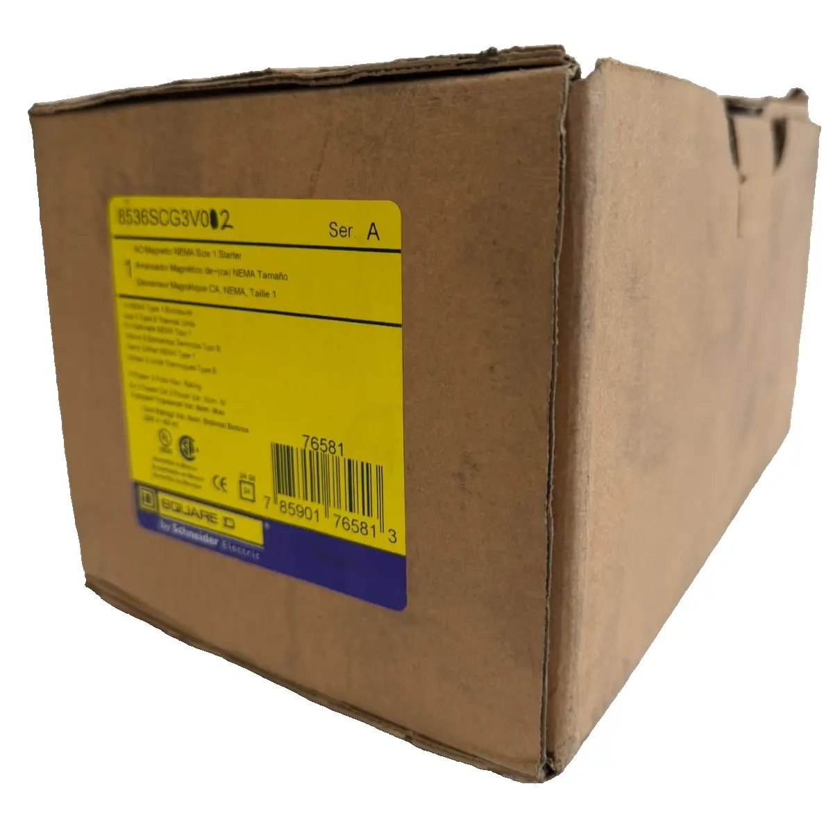 NEW SQUARE D 8536SCG3 V02 AC MAGNETIC STARTER SER. A