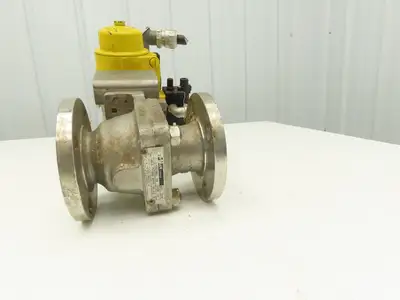 Velan 2"-150 Stainless Flanged Ball Valve w/Hytork 131 Pneumatic Actuator 120V