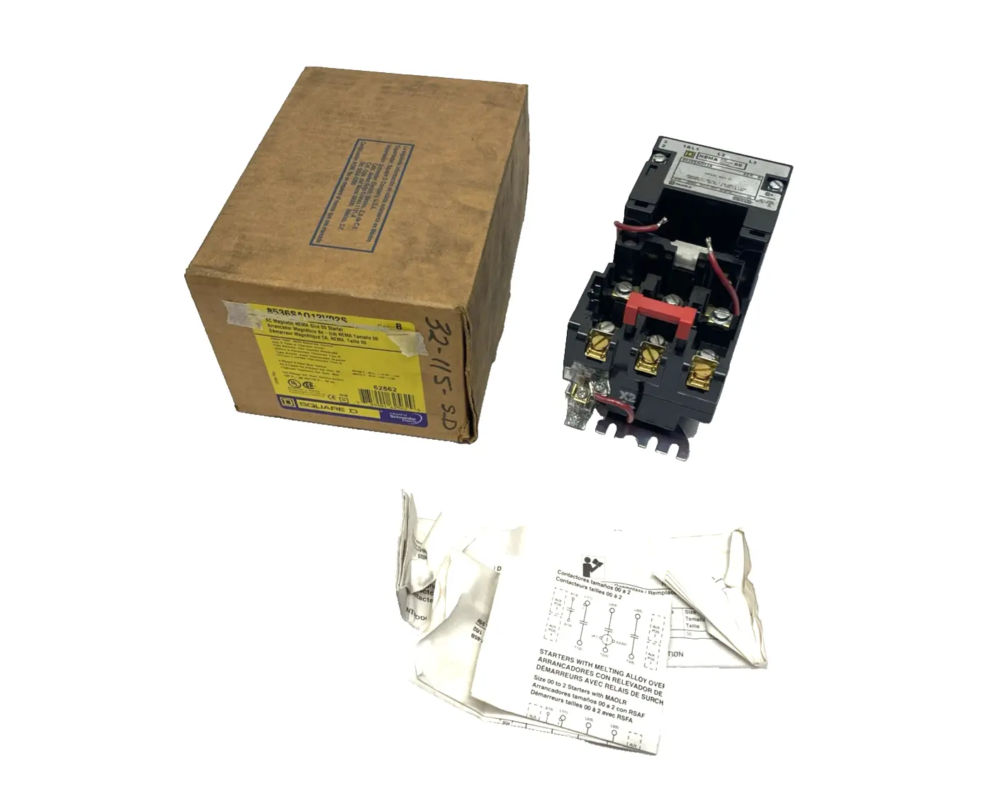 USED SQUARE D 8536SAO12S, 8536SAO12V02S