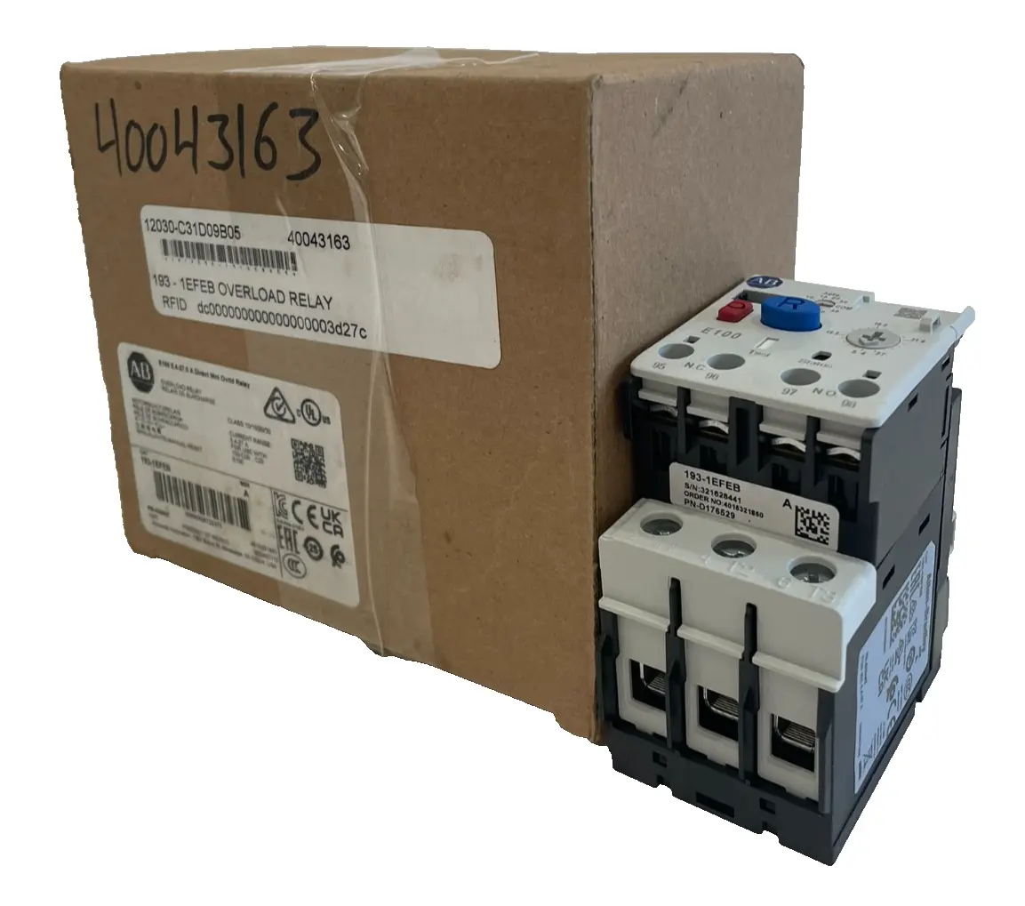 ALLEN BRADLEY 193-1EFEB OVERLOAD RELAY SER. A 1931EFEB NEW, SURPLUS