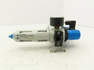 Festo LFR-D-5M-MINI Air Line Filter Regulator On/Off Valve Combo HEE-D-MINI-24