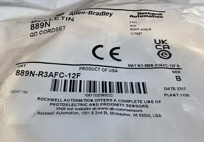 USED Allen-Bradley 889N-R3AFC-12F