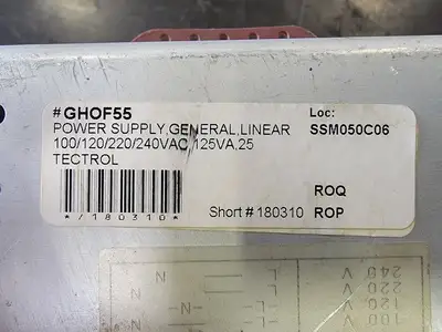 USED TECTROL GHOF5-5