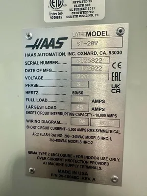 2022 HAAS ST-20Y Lathes, CNC (3-Axis or More) | Great American Equipment Company (16)