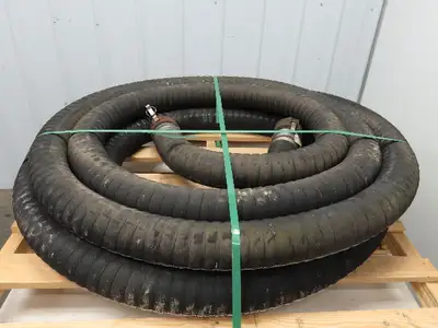Jason 4470 Dry Bulk Material Suction Hose 3" ID x 48' Gum Rubber 75 PSI
