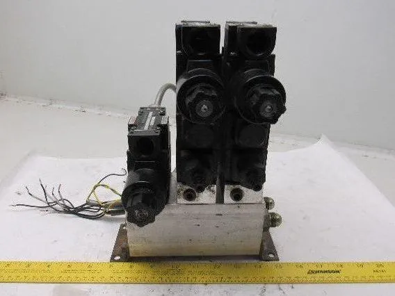 Nachi Pneumatic Directional Control Regulated Modular Valve Bank Manifold 110V