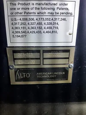USED AMERICAN LINCOLN SC7730 46” SWEEPER/SCRUBBER