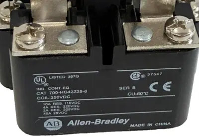 ALLEN BRADLEY 700-HG42Z25-6 POWER RELAY 700HG42Z256 NEW, SURPLUS