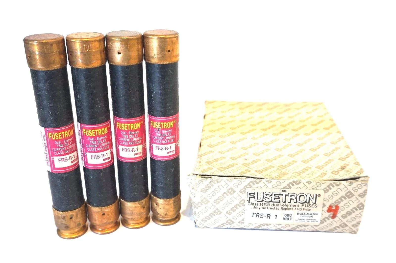 4 NEW FUSETRON FRS-R-1 FUSES FRSR1
