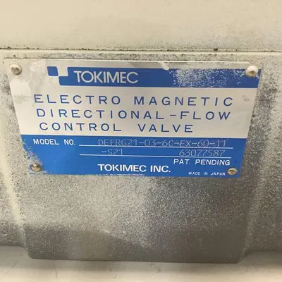 USED TOKIMEC DEFRG21-03-6C-EX-60-11-S21