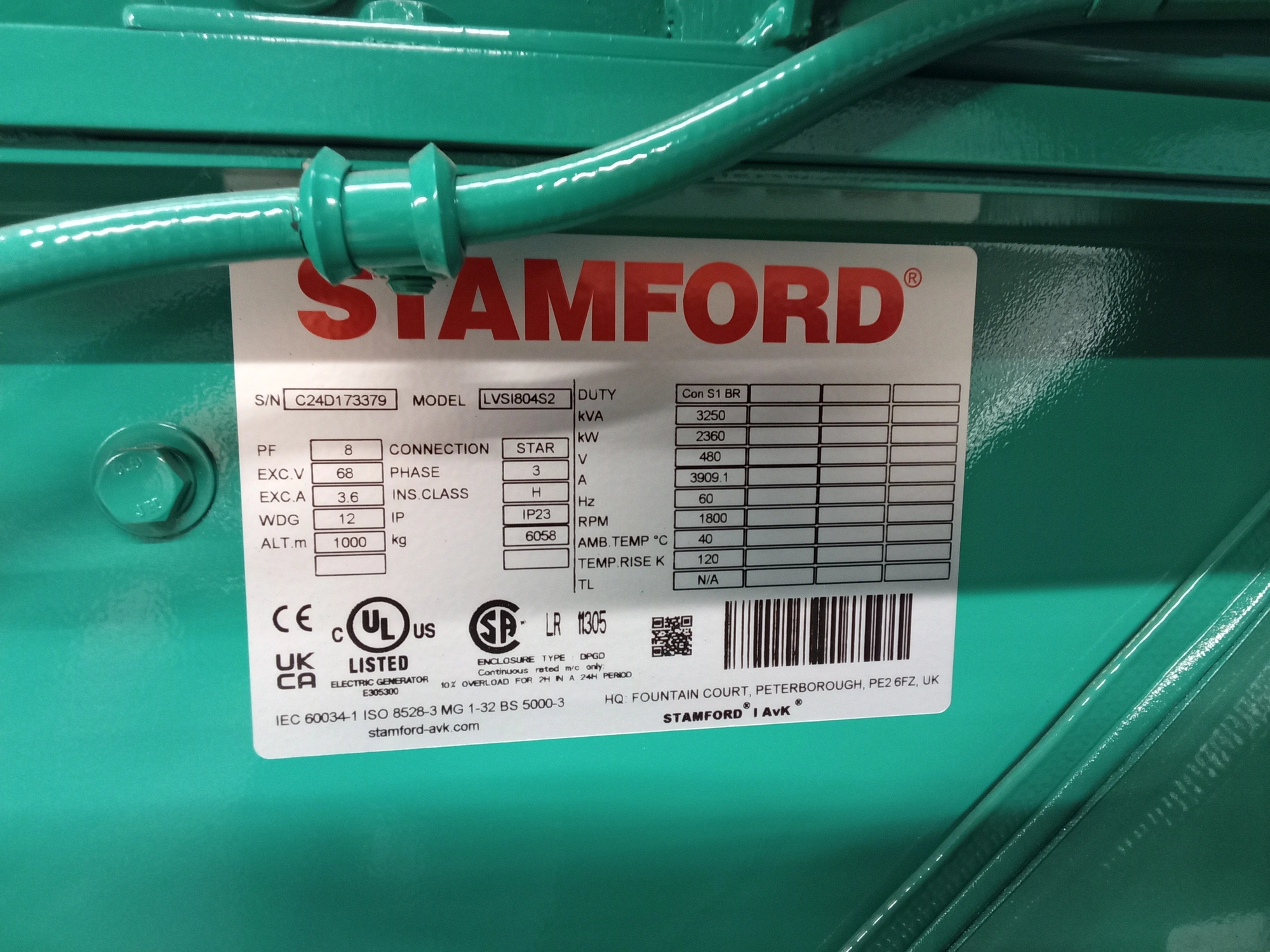 New | in-Stock STAMFORD _UNKNOWN_ Synchronous Alternators Texas US | Apollo Electric #1514331