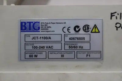 BTG / Pulptec MEK-2300 JCT-1100 Smart Rotating Consistency Transmitter - #1872CC