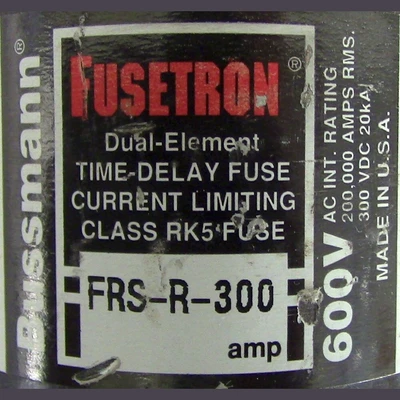 Cooper Bussman Class RK5 300 Amp Fuse