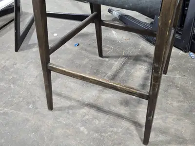 40" Padded Wood Bar Chair by Keagan