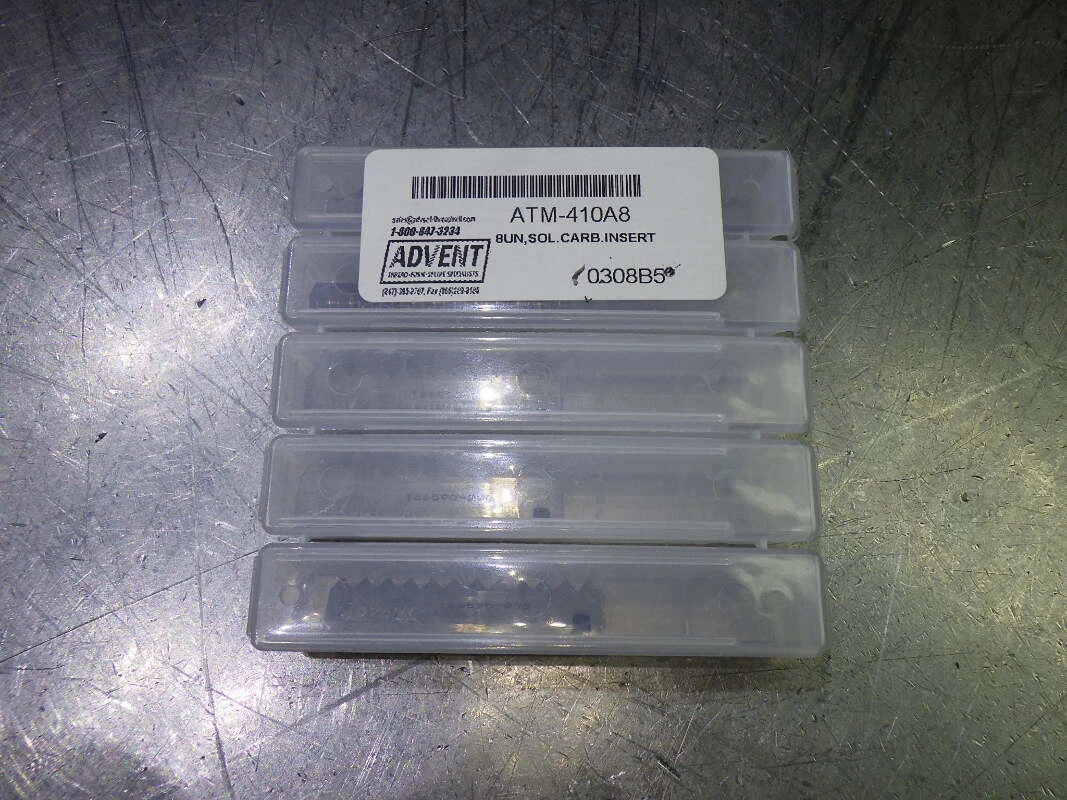 Advent Tool Carbide Thread Mill Inserts QTY5 ATM-410A8 (LOC796)